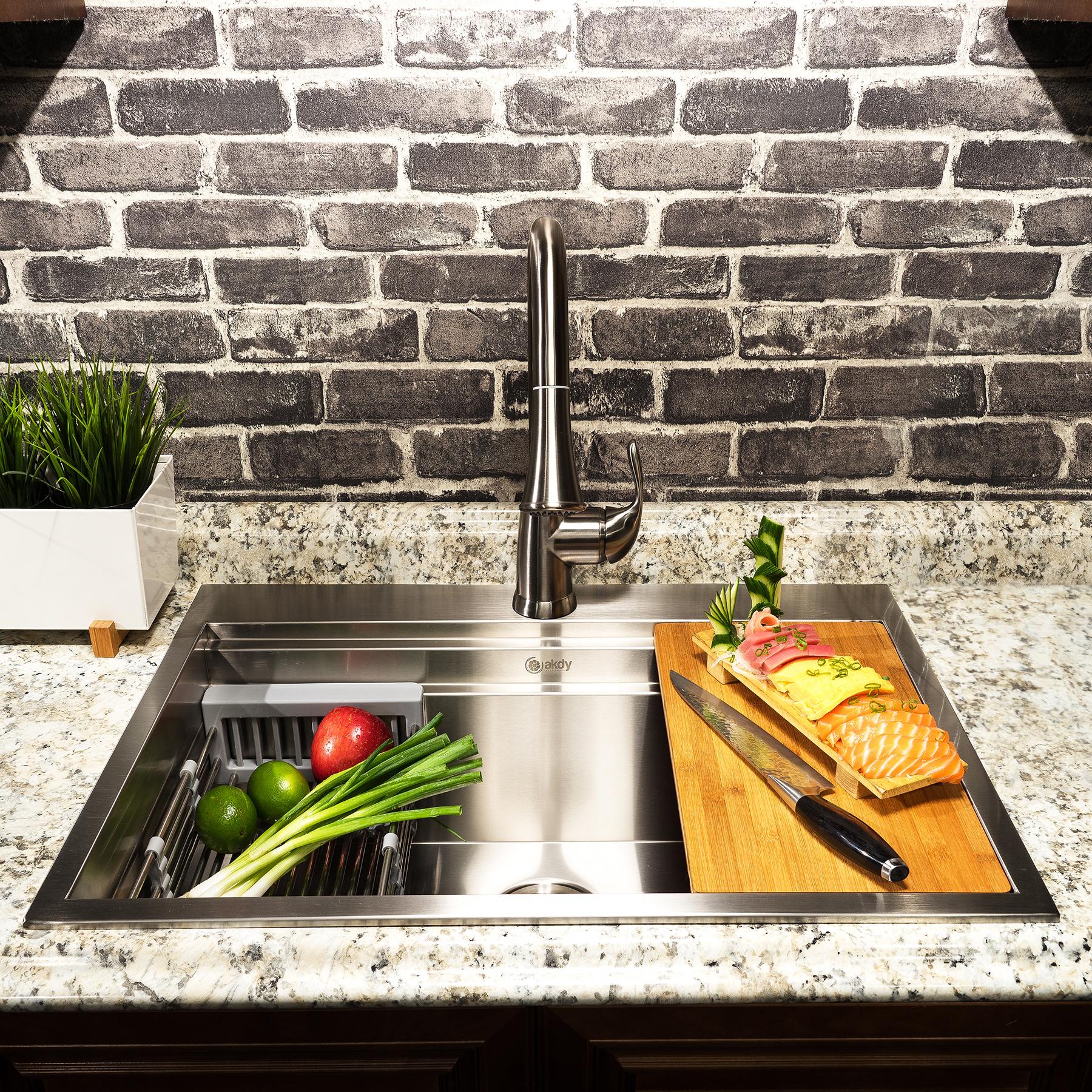 SINKI セール‼︎ Top mount Stainless Steel Kitchen Sink | AKDY Imports